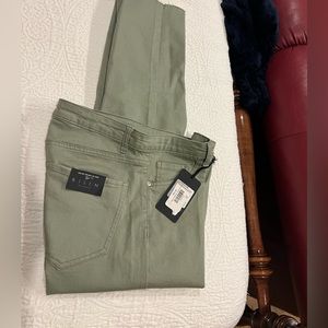 Risen light green ladies pants size 30.